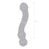 6" Curved G-Spot Glass Dildo