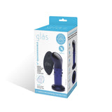 Glas 4" Rechargeable Remote Controlled Vibrating Dotted G-Spot/P-Spot Plug