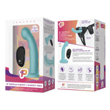 6" Remote Control Ripple P-Spot G-Spot Silicone Peg With Harness Included