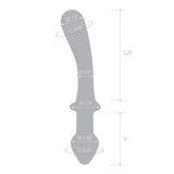 Glas 9'' Classic Curved Dual-Ended Dildo