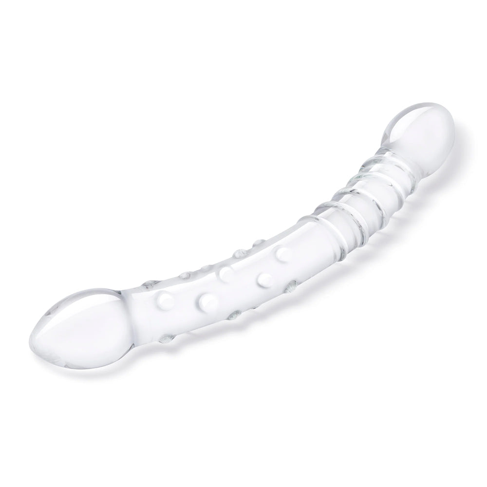 Glas 12" Girthy Double Trouble Glass Dildo