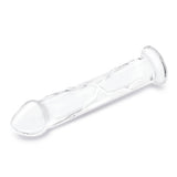 Glas 12" Glass Dildo With Veins & Flat Base