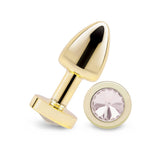 Gemsations 2" Beginners Bling Bling Metal Butt Plug Gold