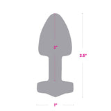 Gemsations 2" Beginners Bling Bling Metal Butt Plug Gold