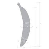 Glas Banana Joy 7" Glass Dildo