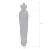 Glas Bunny's Secret 7.25" Glass Dildo