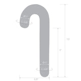 Glas Candy Cane Dream 7.5" Glass Dildo