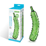 Glas Caressing Cucumber 8.25" Glass Dildo