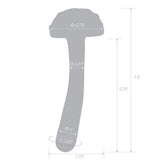 Glas Magic Mushroom 7.5" Glass Dildo