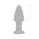 Glas Cornstar 4" Glass Butt Plug
