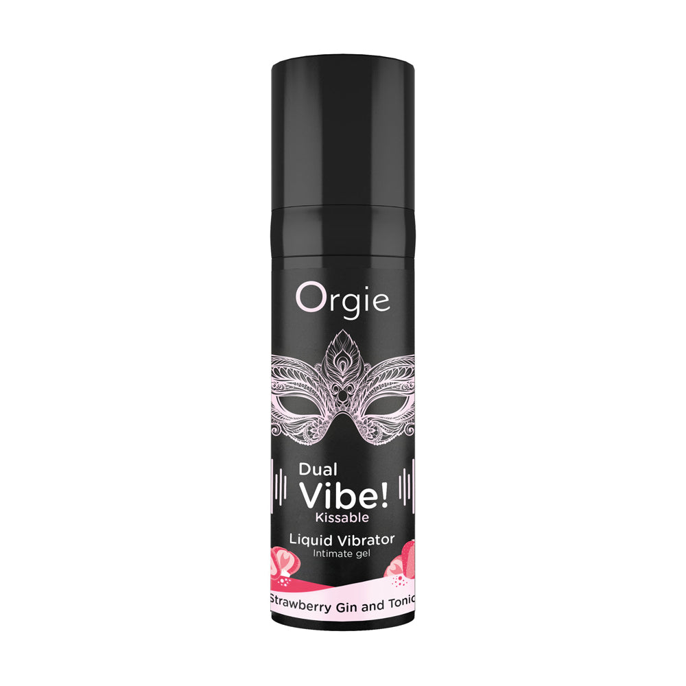 Orgie Dual Vibe Kissable Liquid Vibrator Strawberry Gin And Tonic