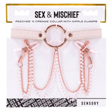Peaches 'N CreaMe Collar With Nipple Clamps