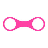 Large Hot Pink Silicone Cuffs
