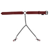 Saffron Collar With Nipple Clamps