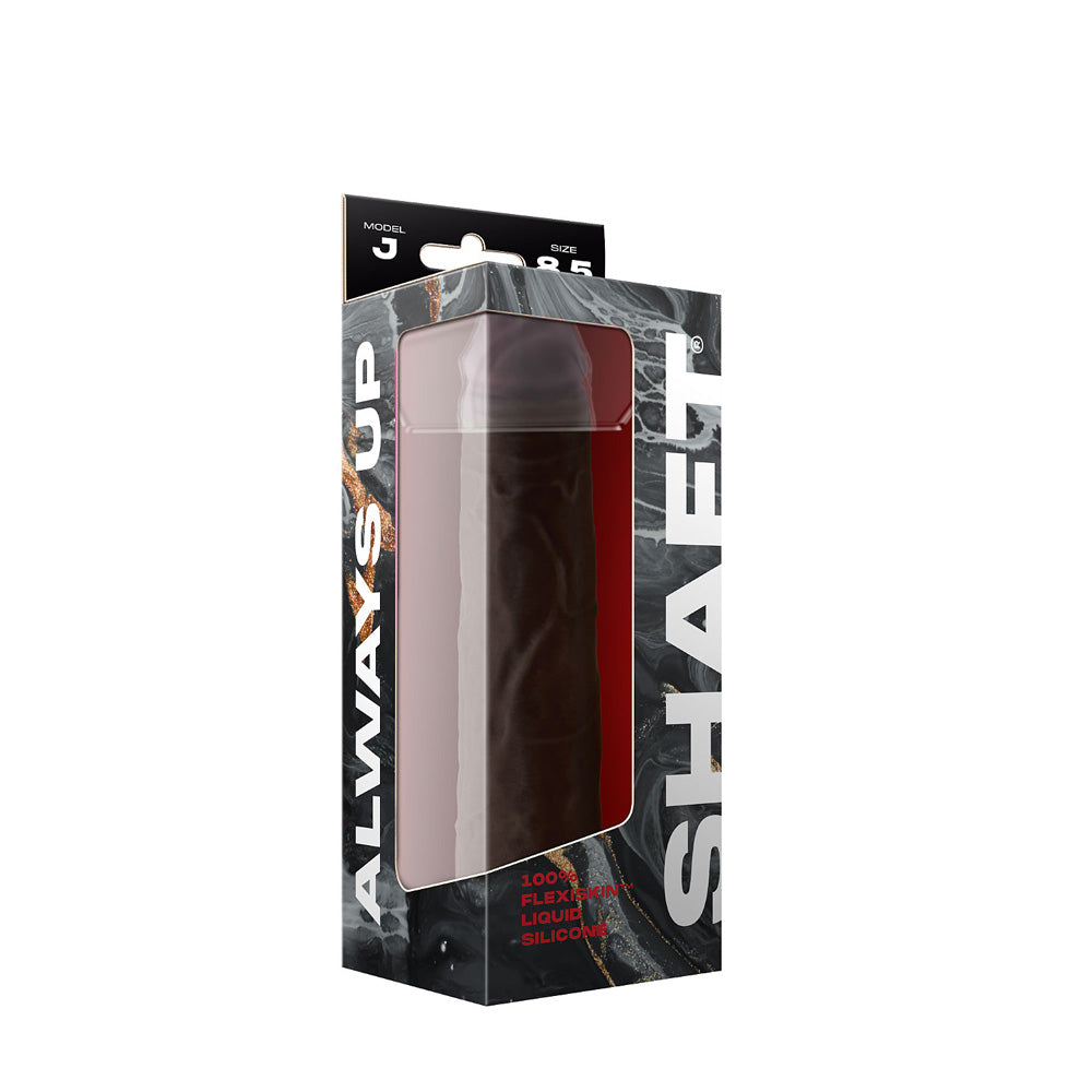 Model J 8.5" Liquid Silicone Dong Mahogany