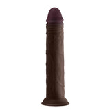 Model J 9.5" Liquid Silicone Dong Mahogany