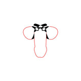Leather Figure-8 C&B Divider - Black