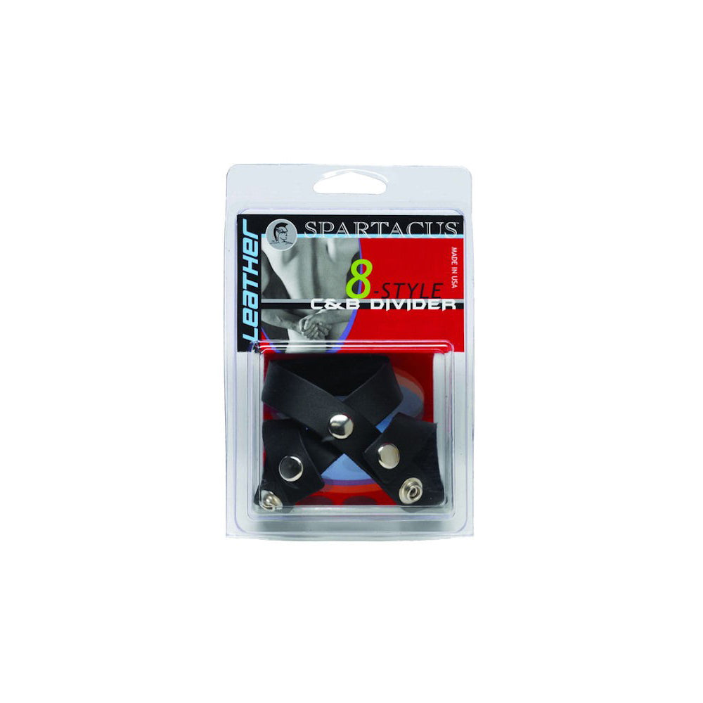 Leather Figure-8 C&B Divider - Black