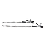 Alligator Clamp W/ Link Chain Adj Silver