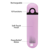 Powerbullet Simple & True 3.5'' Bulllet 10 Function Purple