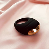 Luca Vibrating Penis Ring Black