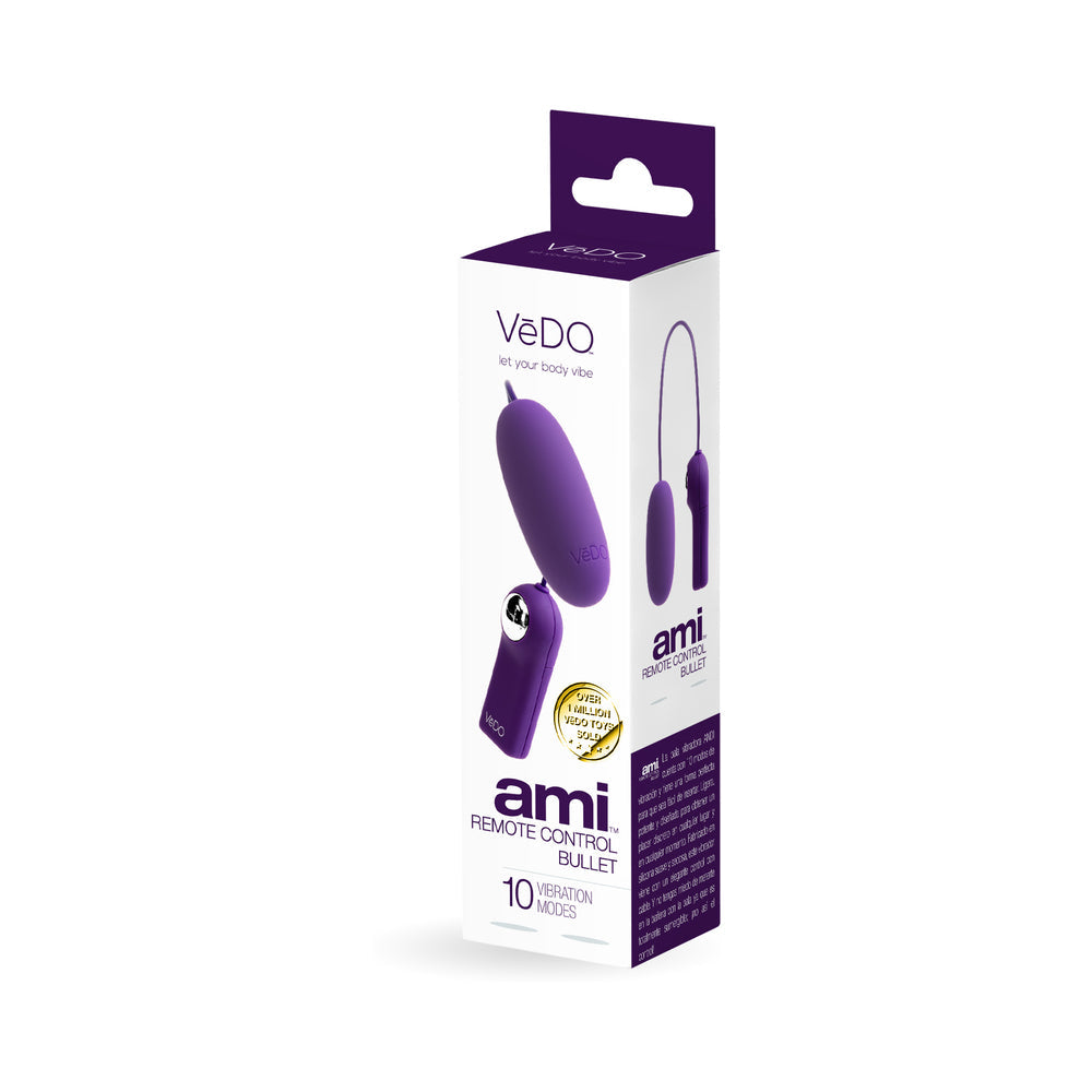 Vedo Ami Remote Control Bullet Deep Purple