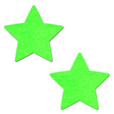 Pastease Star Green Glow In The Dark Star Nipple Pasties