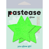 Pastease Star Green Glow In The Dark Star Nipple Pasties