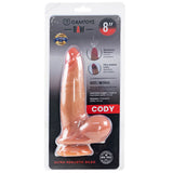 Raw Cody 8" Ultra Realistic Ejaculating Dildo