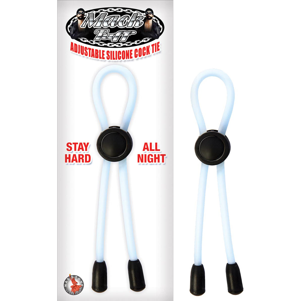 Mack Tuff Adjustable Silicone Cock Tie Clear