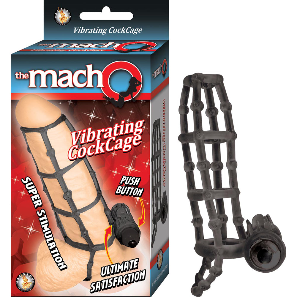 The Macho Vibrating Cockcage Black