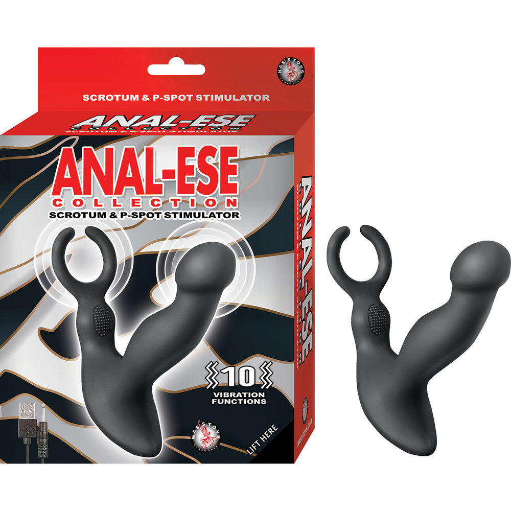 Anal Ese Collection Scrotum & P Spot Stimulator Black