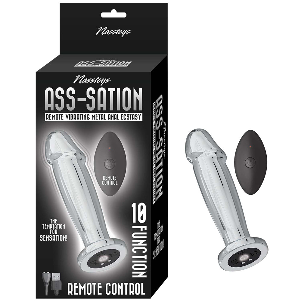Ass-Sation Remote Vibrating Metal Anal Ecstasy Silver