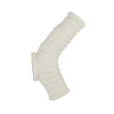 Vibrating Ribbed Sleeve White