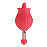Clit-Tastic Rose Bud Dual Massager Red
