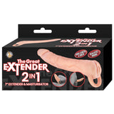 The Great Extender 2-In-1 7" Extender & Masturbator White