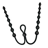 Ass-Sation Dual Silicone Anal Beads Black