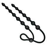 Ass-Sation Dual Silicone Anal Beads Black