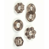 Enhancer Five Piece Cock Ring Set Black