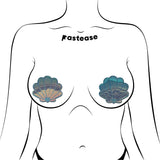 Pastease Mermaid Shells Pasties In Opalescent Seafoam Blue