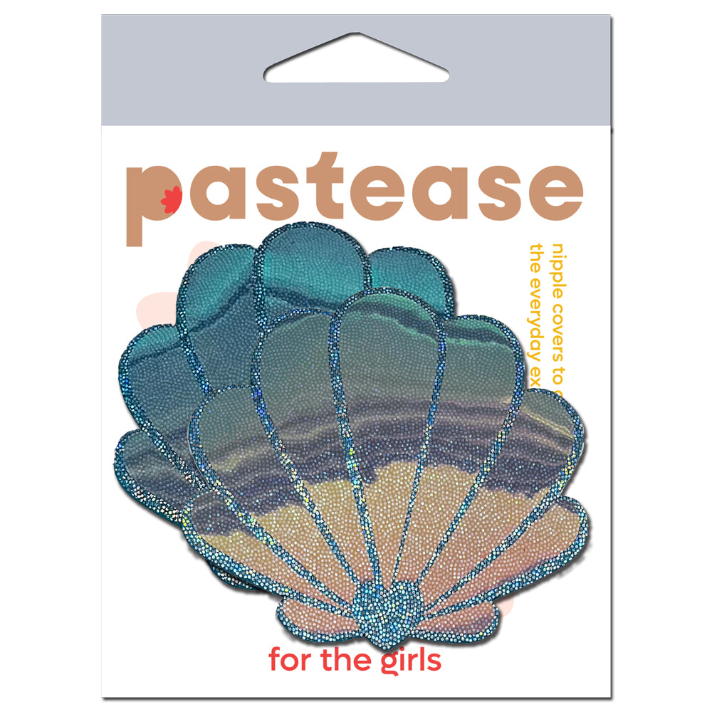 Pastease Mermaid Shells Pasties In Opalescent Seafoam Blue