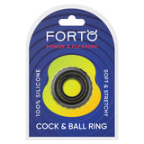F-43: Tiered Cock & Ball Ring Black