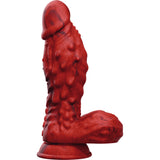 Tentra Vulkris Volcanic Dragon Vibrating Dildo Red