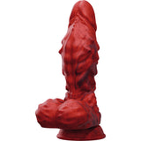 Tentra Vulkris Volcanic Dragon Vibrating Dildo Red