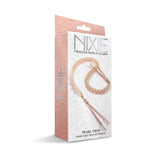 Nixie Adjustable Tweezer Clips With Pearls Rose Gold
