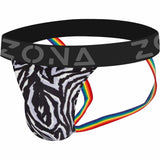 Zebra Pride Pulse Jockstrap Large