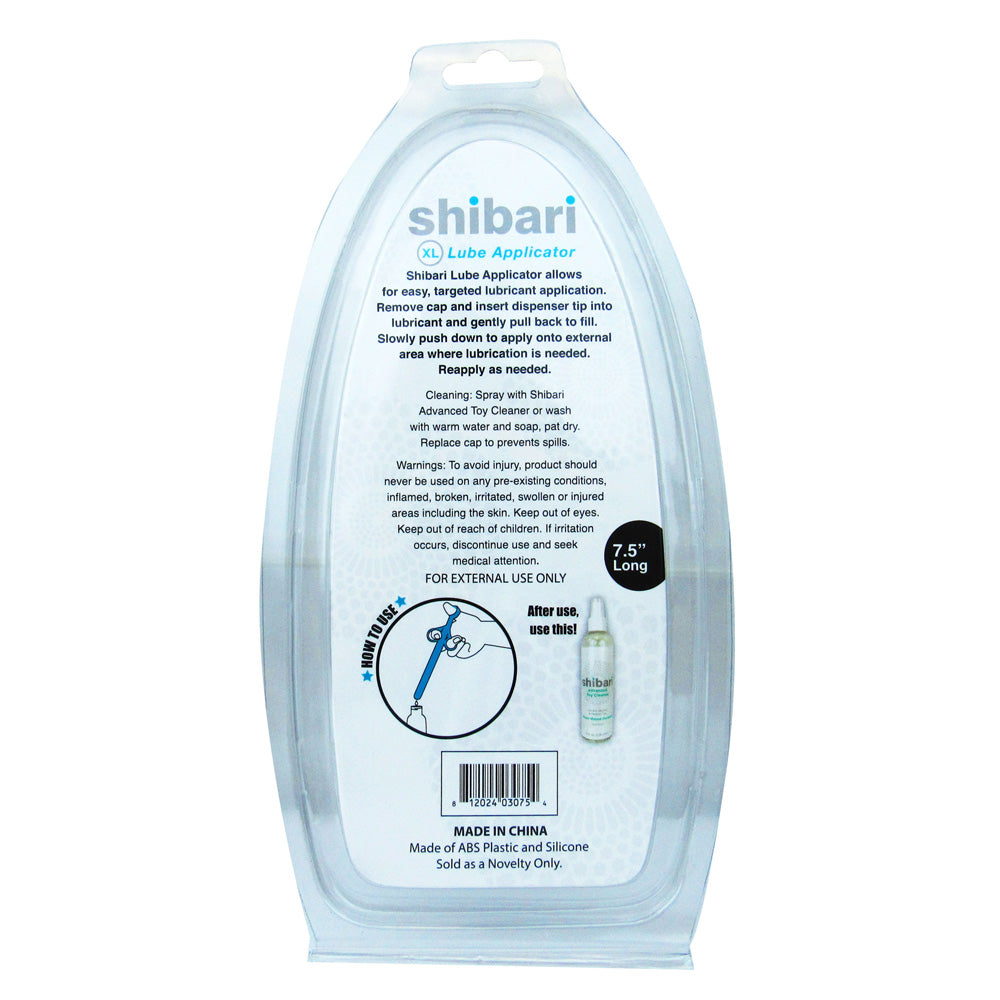 Shibari Lube Applicator Xl Blue