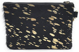 Mesa Luna Metallic Cowhide Handcrafted Large Wristlet