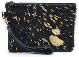 Mesa Luna Metallic Cowhide Handcrafted Large Wristlet