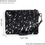 Mesa Luna Metallic Cowhide Handcrafted Large Wristlet
